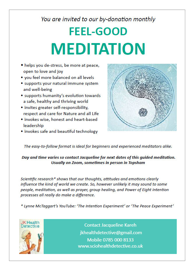 Monthly Meditation by Donation with Jacqueline Kareh
